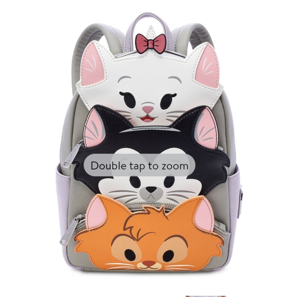 Disney cats Loungefly backpack.  Marie Figaro Oliver